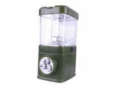 Green 15 LED White Light Camping Lantern Torch Lamp (MH-6588-15-1)